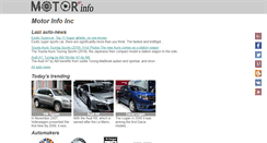 Desktop Screenshot of motorinfo.org
