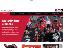 Tablet Screenshot of motorinfo.hu
